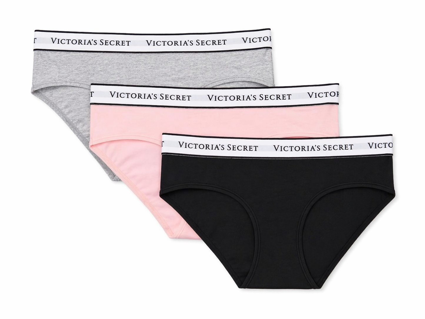Women’s Cotton Bikini Panties (Pack of 3 +2 )  Black, Pink & Grey Combo | Soft Comfortable Innerwear