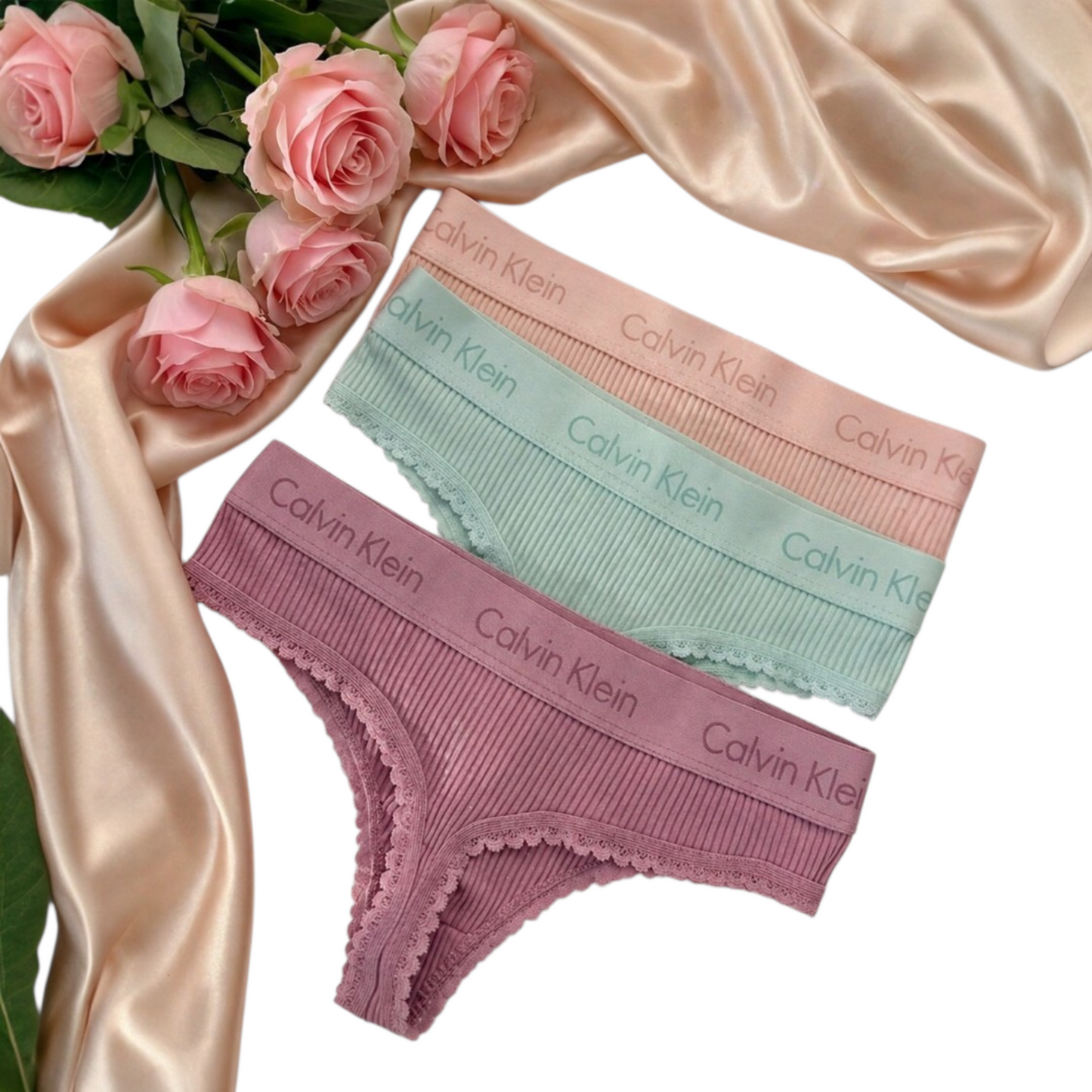 C.k Women’s Bikini Briefs – 3 Pack Cotton Stretch Everyday Comfort Panties