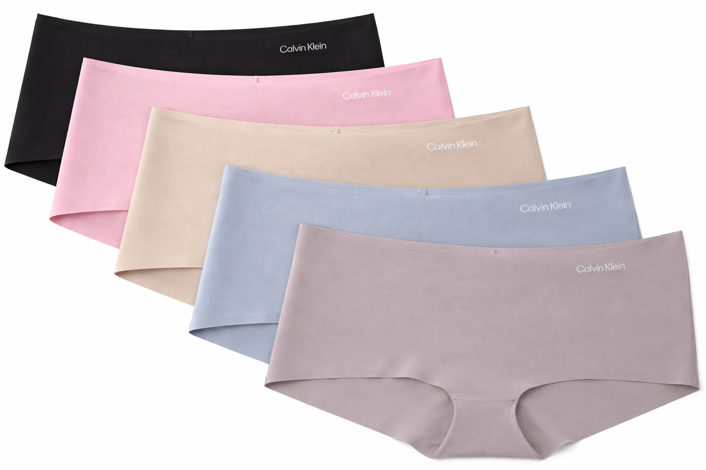 C.k Seamless Boyshort Panties – 5 Pack Soft Stretch Comfort Underwear for Women