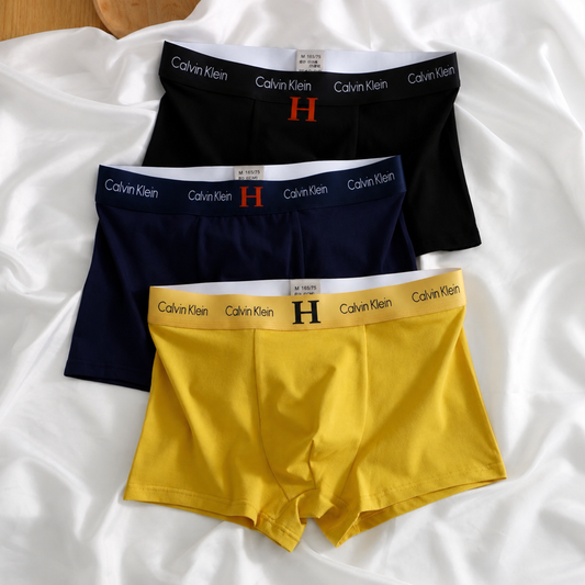 Premium Cotton Stretch Boxer Briefs for Men – Ultra Soft & Comfortable Fit[ Pack of 3]