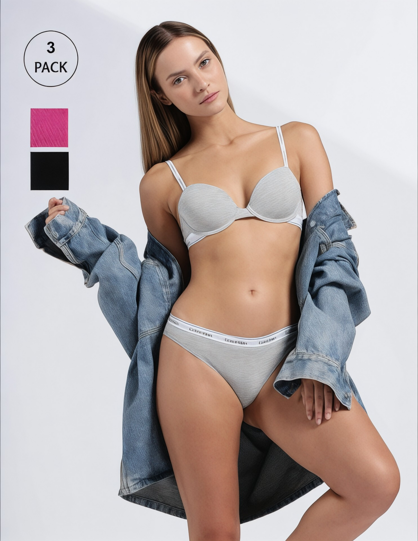 C.k Premium Cotton Panty Set – 3 +2 Pack Combo | Soft, Stretchable & Everyday Comfort Wear