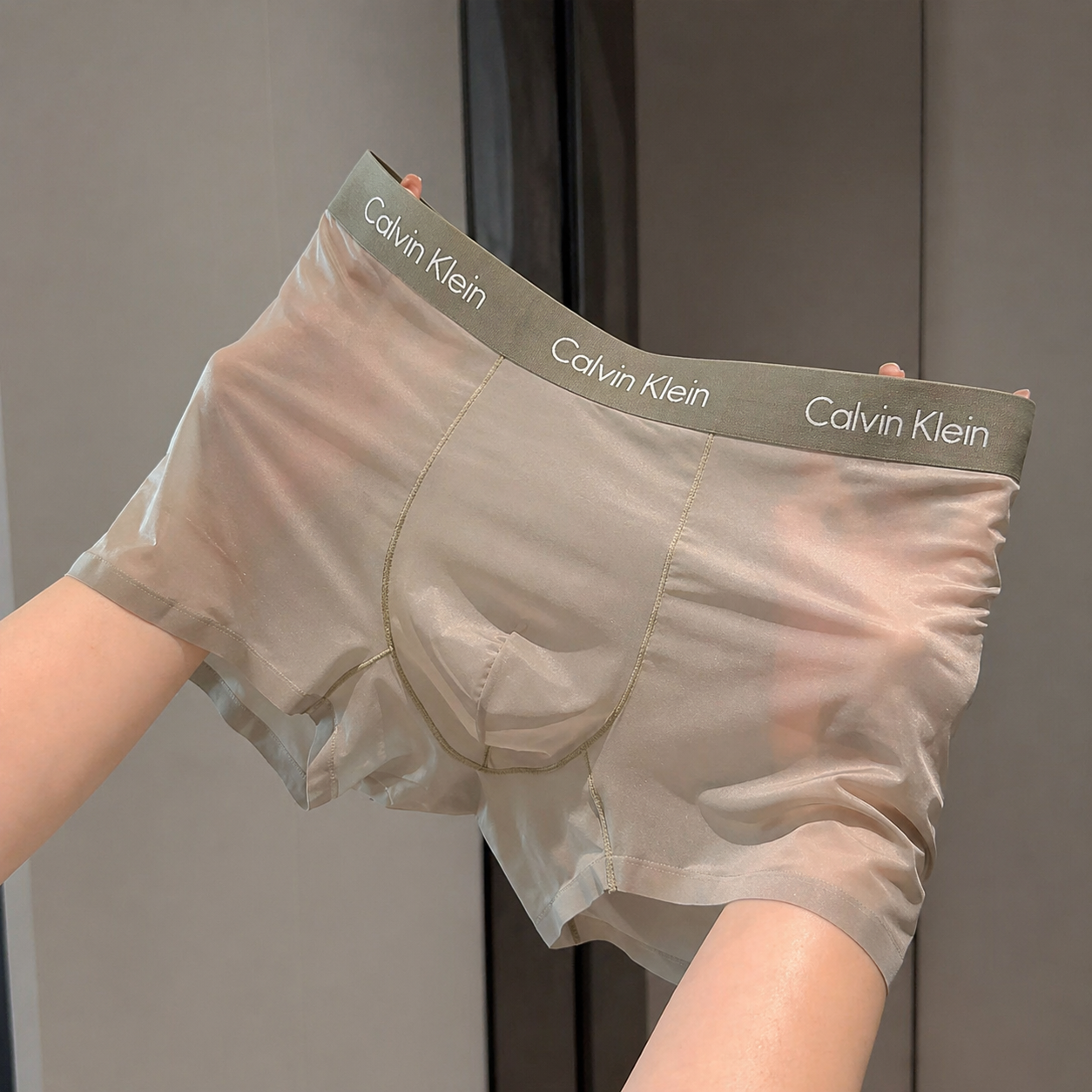 C.k Style Transparent Mesh Boxer Shorts for Men | Premium Comfort Stretch Underwear (Pack of 3)