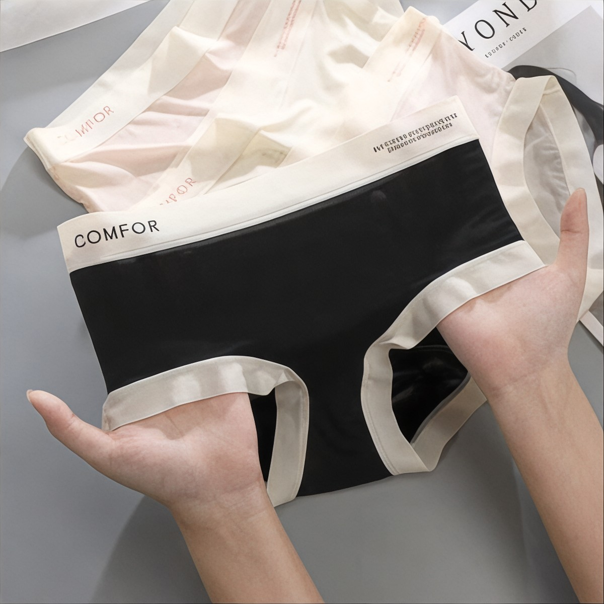 Ice Silk Ultra-Thin Breathable Seamless Womens Panties Multicolor (Pack of 3 +2)